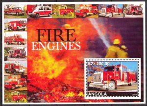 Angola 2002 Fire Trucks (II) MNH Private