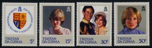 Tristan da Cunha 310-3 MNH Princess Diana 21st Birthday