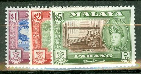 Malaya Pahang 72-82 mint CV $42.25, scan shows only a few