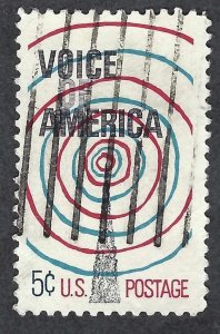 United States #1329 5¢ Voice of America (1967). Used.