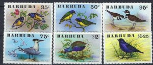 Barbuda 238-43 MNH 1976 Birds (an9875)