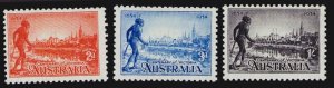 Australia #142-144 Set Mint Hinged