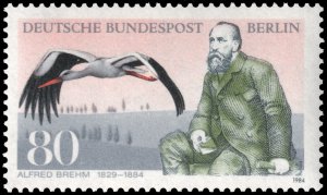 Germany Berlin #9N495  MNH - Zoologist Alfred Brehm (1984)