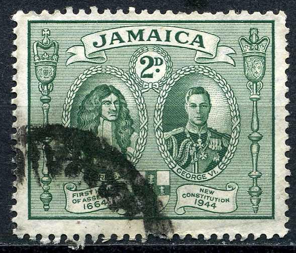 Jamaica #130 King Charles II and King George VI
