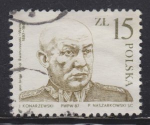 Poland 2795 Gen. Karol Swierczewski-Walter 1987