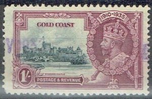 GOLD COAST 1935 Silver Jubilee 1s slate and purple - 38143
