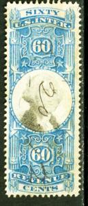 US Stamps # R116 60c Revenue VF USED Scott Value $225.00