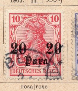 Germany 1905 Early Issue Fine Used 20p. Surcharged NW-07983