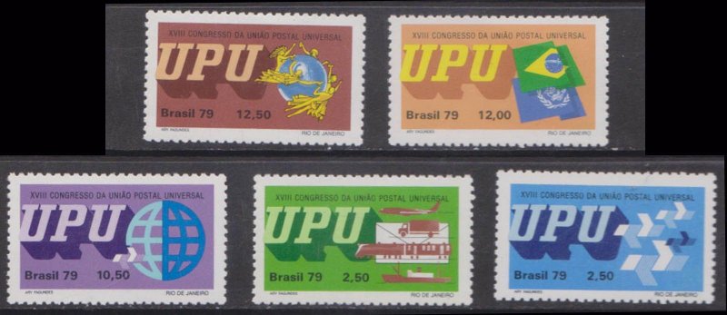 BRAZIL - 1979 18th CONGRESS OF UPU - 5V - MINT NH