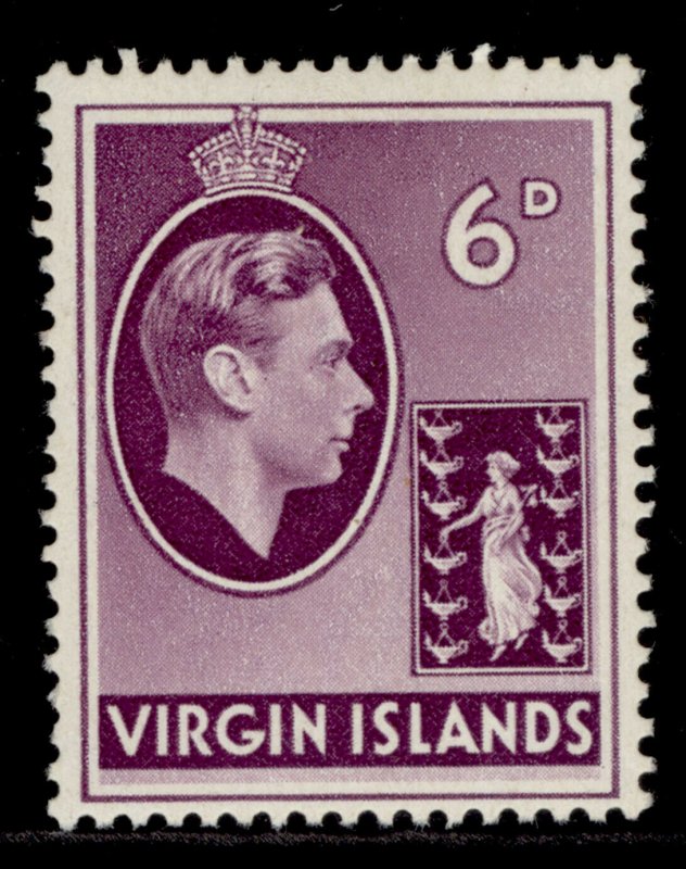 BRITISH VIRGIN ISLANDS GVI SG116a, 6d mauve, M MINT. 