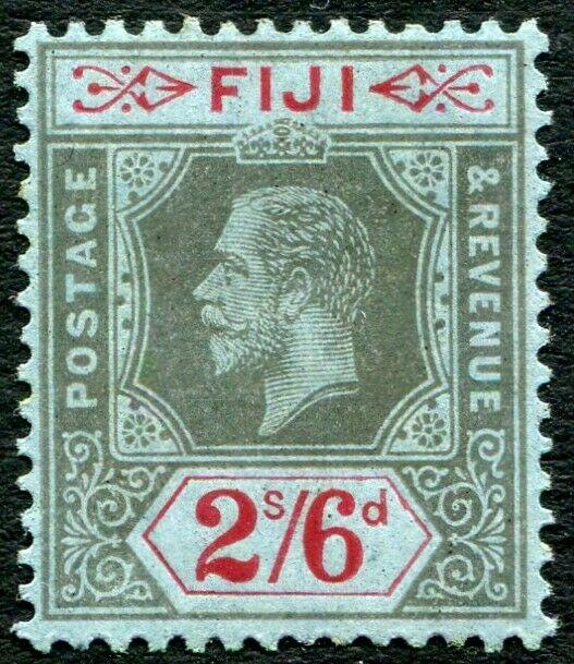 FIJI-1916 2/6 Black & Red/Blue Sg 135 MOUNTED MINT V29594