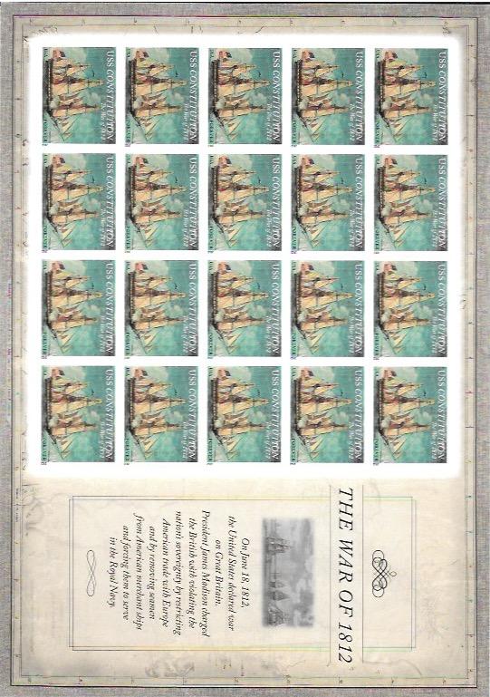 US #4703 MNH Sheet.  The War of 1812.  Ship - USS Constitution