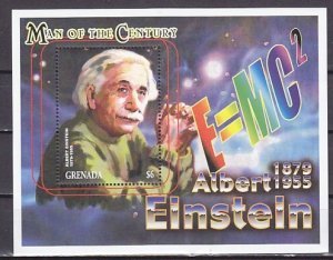 Grenada, Scott cat. 2955. Albert Einstein s/sheet. ^