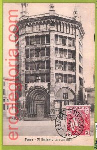 af6895 - ITALY - POSTAL HISTORY - RED CROSS stamps on postcard 1916-