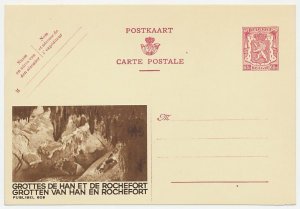 Publibel - Postal stationery Belgium 1946 Caves - Han and Rochefort
