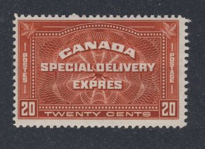 Canada Special Delivery Stamp; #E4-20c MH F/VF Guide Value = $60.00