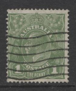 Australia - Scott 67 - KGV Head -1926 - Used - Wmk 203 - 1p Stamp