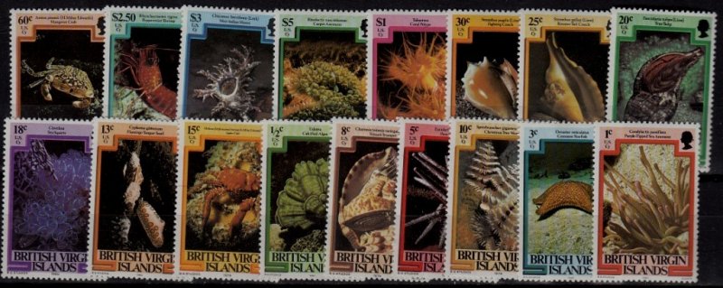 Virgin isl. 364-80 MNH Sealife SCV31.55