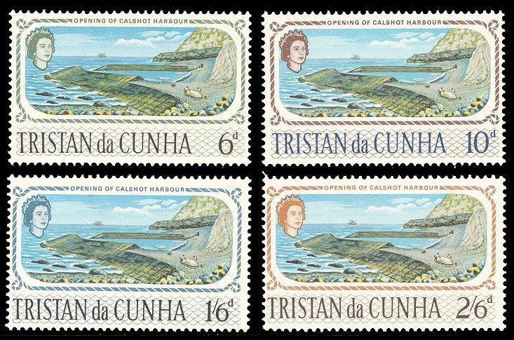 Tristan da Cunha 1967 Scott #104-107 Mint Never Hinged