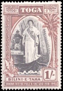 Tonga #82-86, Complete Set(5), 1944, Royalty, Hinged