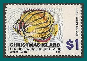 Christmas Island 1968 Meyer's Butterflyfish, MNH #33,SG31