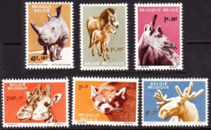 Belgium #B690-5 MH semipostal animals