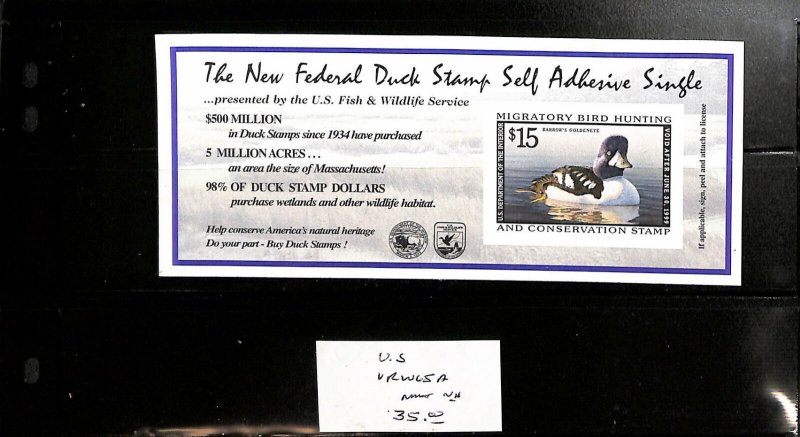 United States, Postage Stamp, #RW65A MInt NH, 1999 Duck Hunting