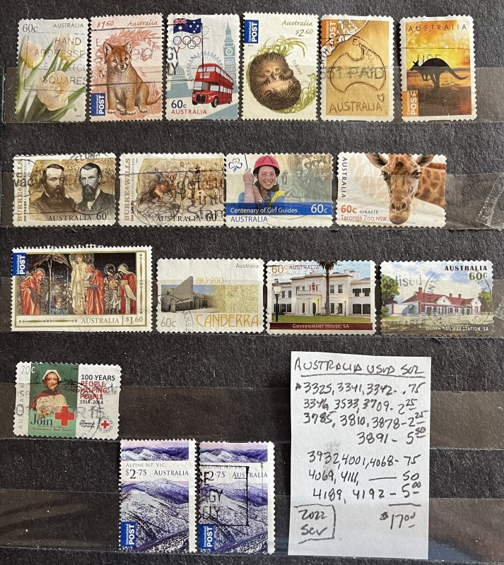 Australia Used Selection #3325//4192- SCV=$17.00