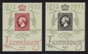 Luxembourg Stamp Centenary 2v 1952 MNH SG#552f-552g MI#488-489