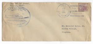 Vallejo, California to Hilton Village, VA 1934 USS San Francisco Commissioned