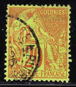 French Colonies 52 - used - MD - crease - CV $18