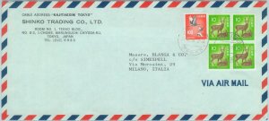 84649 - JAPAN  - POSTAL HISTORY - AIRMAIL COVER  to ITALY  1976