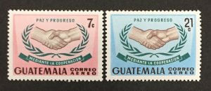 Guatemala 1967 #c362-3, Co-Operation, MNH.