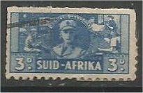 SOUTH AFRICA, 1942, used 3p, Women Scott 94b