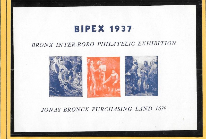 #1937 BIPEX PHILATELIC EXHIBITION MNH IMPERF SOUVENIR SHEET (13044)