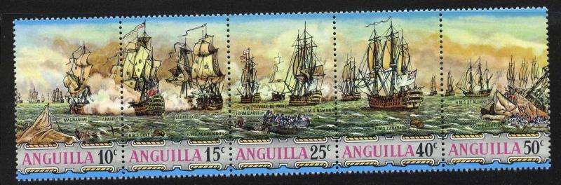 Anguilla 131a MNH West Indies Sea Battles, Warships