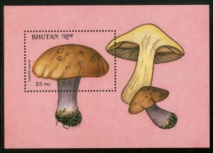 Bhutan 1989 Mushrooms Fungi Plant Sc 733 M/s MNH # 12609