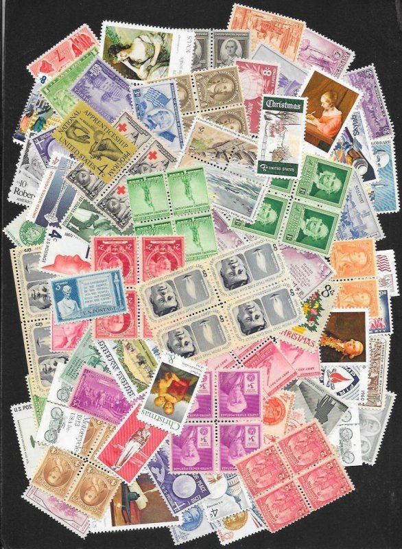 UNITED STATES Postage Lot Face Value=$87+