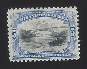 1901 5c Bridge at Niagara Falls, Pan-American Exposition Scott 297 Mint F/VF NH