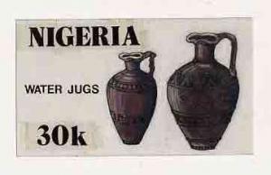 Nigeria 1990 Pottery - original hand-painted artwork for ...