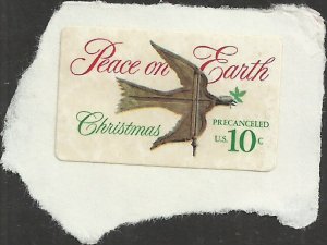 # 1552 USED CHRISTMAS DOVE AND WEATHER VANE SELF STICK