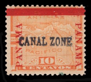 MOMEN: US STAMPS CANAL ZONE #3 MINT OG H LOT #83394*