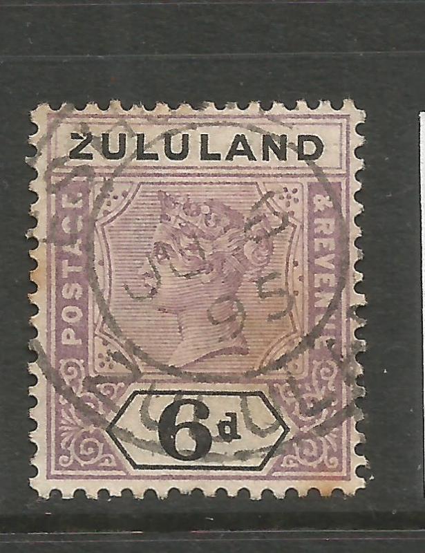 ZULULAND  1894-96  6d  QV  FU  SG 24