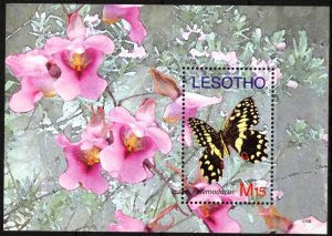 Lesotho 2007 Butterflies S/S MNH