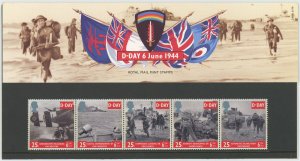 GB - Scott 1566a SG 1824a - D-day 50th Anniversary Royal Mail Souvenir packet