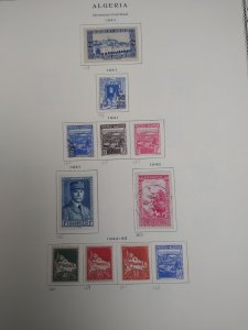 collection on pages Algeria 1937-49 PS: CV $120