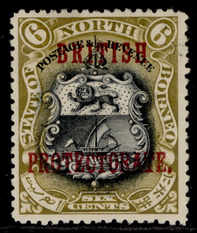 NORTH BORNEO EDVII SG132, 6c black & bistre-brown, UNUSED. Cat £65.