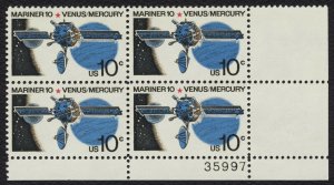 #1557 10c Mariner 10, Plate Block [35997 LR] Mint **ANY 5=FREE SHIPPING**