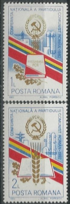 Romania  Scott # 3100 - 3101 - MH   