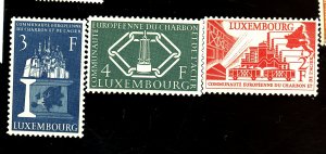 Luxembourg #315-17 MINT XF OG LH Cat$24